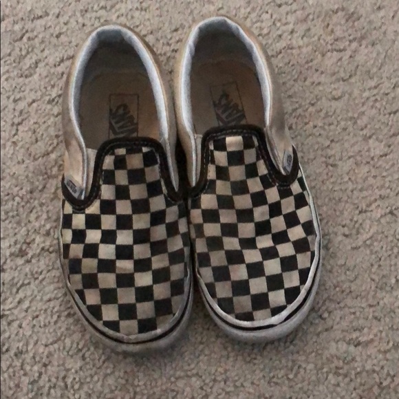 checkered vans size 2